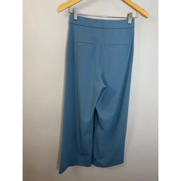 Halara Flex DayStretch High Waisted Pocket Work Flare Pants Light Azure XSP New - Picture 4 of 11